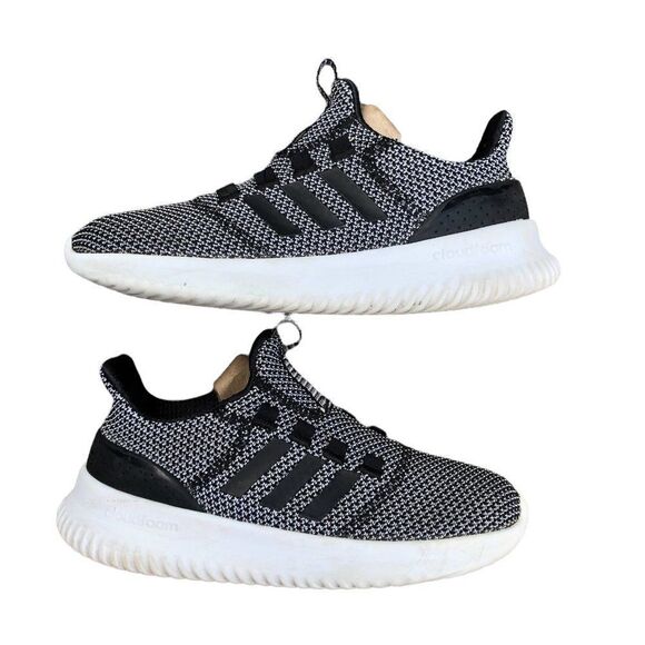 2018 Adidas Cloudfoam Ultimate Black/Black-Gray Size 7.5 - Picture 7 of 16